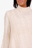 Vivetta Cream Cableknit Asymmetrical Sweater Size XS