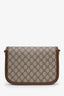 Gucci Brown GG Supreme Horsebit 1955 Medium Shoulder Bag