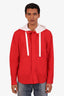 Thom Browne Red Nylon Utility Windbreaker with Removable Hood Size 2 Men's