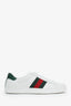 Gucci White Leather Ace Sneakers Size 8 Mens