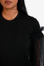 Noir Kei Ninomiya Black Tulle-Trimmed Sweater Size XS
