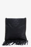 Pre-loved Chanel™ 22C Black Calfskin Quilted Fringe Small Shopping Bag