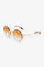 Chloe Yellow Round Frame '143S' Sunglasses