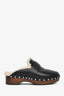 Hermès 2022 Black Leather Calya Mules Size 38