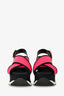 Marni Pink Fussbett Neoprene Platform Slingback Sandals Size 35