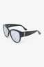 Saint Laurent Black YSL Logo Round Frame Sunglasses