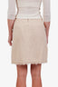 Pre-loved Chanel™ Beige Cotton Mini Skirt Size 40