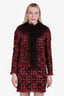 Dolce & Gabbana Burgundy Tweed Dress and Jacket Set Size 42