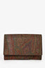Etro 2022 Brown Paisley Leather Wallet