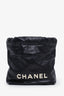 Pre-loved Chanel™ 2022+ Black Quilted Calfskin Mini 22 Bag