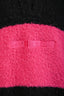Louis Vuitton Black/Hot Pink Wool Alpaca Blend Logo Front Half Zip Sweatshirt Size M