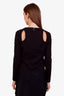 Alexander Wang Black Cotton Open Cut-Out Shirt Size S