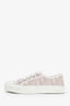 Christian Dior White/Pink Oblique 'WalknDior' Sneakers Size 37
