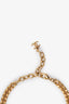 Collier ras-du-cou Chanel™ 22A d’occasion à maillons chaîne CC dorés et ornés de cristaux