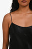 Vince Black Satin Cami Top Size XS