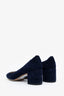 Chloé Navy Blue Suede 'Lauren' Pumps Size 36