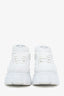 Prada White Leather Monolith Platform Sneaker Size 38.5