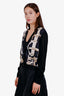 Hermès Black "Ferronnerie Remix" Twillaine Cardigan Size 38