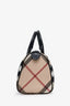 Burberry Beige Novacheck Coated Canvas Boston Bag