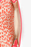 Hermès Pink/Orange Canvas Leather Toile Printed 'Jeux Dans La Jungle' Backpack