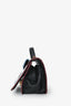 Pierre Hardy Black/Burgundy Multicolour Leather Alpha Maxi Top Handle Bag with Crossbody Strap