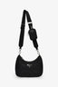 Prada Black Re-Nylon Padded Shoulder Bag