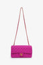 Pre-loved Chanel™ 1994-96 Pink Quilted Canvas Medium Classic Single Flap Bag