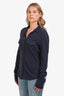 James Perse Dark Grey Cotton Long Sleeve Top Size 4