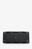 Gucci Black Canvas Leather Extra Large GG Bauletto Duffle Bag With Strap