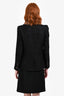 Pre-loved Chanel™ 2016 Black Tweed Jacket Size 38 + Skirt Size 36 Set