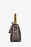Gucci Grey Python Bamboo Night Mini Bag with Chain