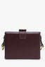 Christian Dior 2017 Burgundy Leather DiorAddict Small Lockbox Bag