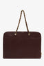Pre-loved Chanel™ 1996-97 Burgundy Caviar Leather CC Portfolio Tote