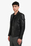 Saint Laurent 2018 Black Leather Jacket Size 48 Men's