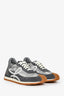 Loewe Grey Mesh Suede Flow Runner Sneakers Size 42 Mens