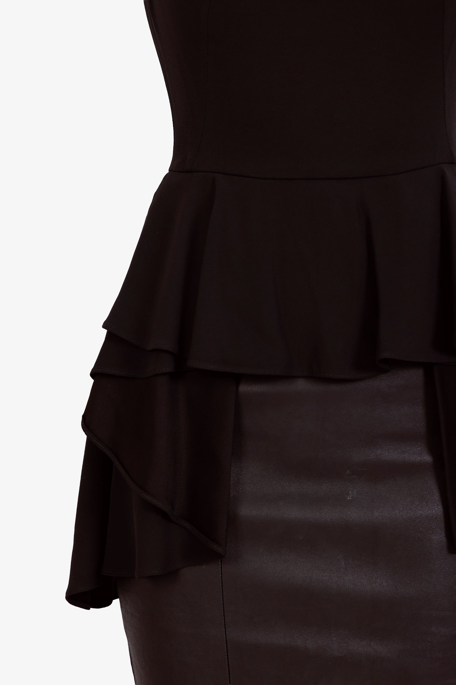 Alexander McQueen Black Sleeveless Ruffled Top Size 38 – Mine & Yours