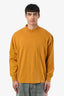 Lemaire Yellow Cotton Crewneck Long Sleeve Top Size XL Mens