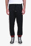 Gucci Black Web Detail Jogger Pants Size S Mens
