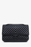 Pre-loved Chanel™ 2020 Black Chevron Leather So Black Reissue Double Flap Bag