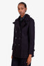 Burberry Brit Navy Wool Cashmere Short Peacoat Size US 4