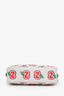Gucci White Leather GG Marmont Cherry Crossbody Bag