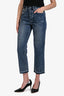 Pistola Acid Wash Denim High Rise Cropped Straight Leg Jean Size 26