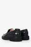 Roger Vivier Black Brushed Leather Buckled Viv' Rangers Loafers Size 37