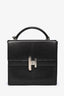 Hermès Black Leather Chevre Mysore Cinhetic Boxy Top Handle Bag SHW
