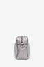 Prada Silver Metallic Leather Crossbody Camera Bag