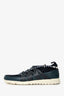 Jimmy Choo Green/Navy Leather Mesh Nija Sneakers Size 43.5 Mens
