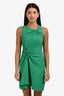 A.L.C. Green Linen Blend Cut Out Sleeveless Mini Dress Size 2