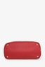 Prada Red Grained Leather Shoulder Bag SHW