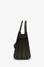 Saint Laurent Olive Leather Baby Sac De Jour Tote with Strap