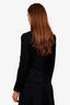 Dolce & Gabbana Wool Silk Black Lace Detail Blazer Jacket Size 42